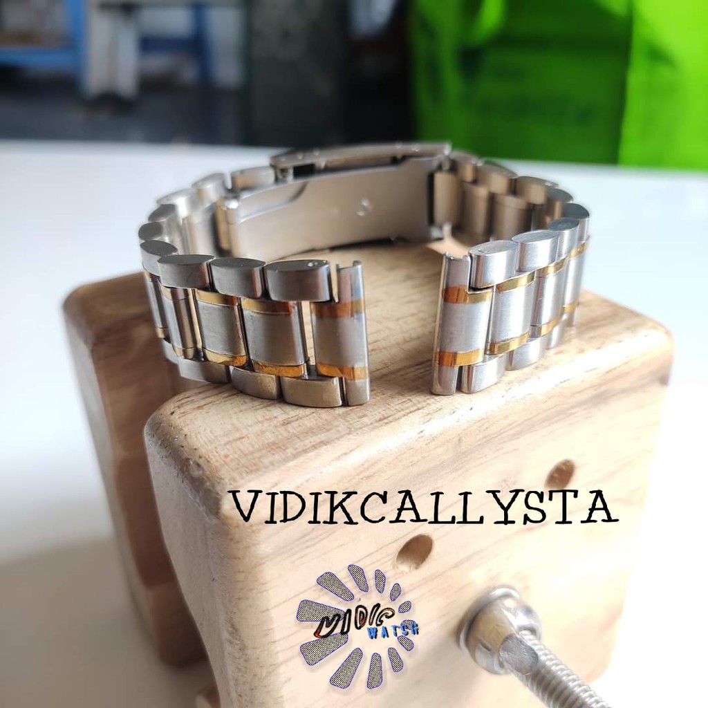 RANTAI JAM TANGAN STAINLESS STEEL SOLID 18MM KOMBINASI BAGUS 18 MM