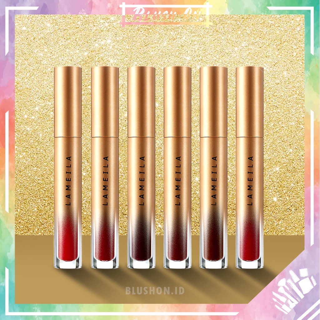 LAMEILA Lipstick Lip Glaze Lipstik Pelembab Tahan Lama Lip Gloss Velvet Lip Tint Pewarna Bibir Cair 1021