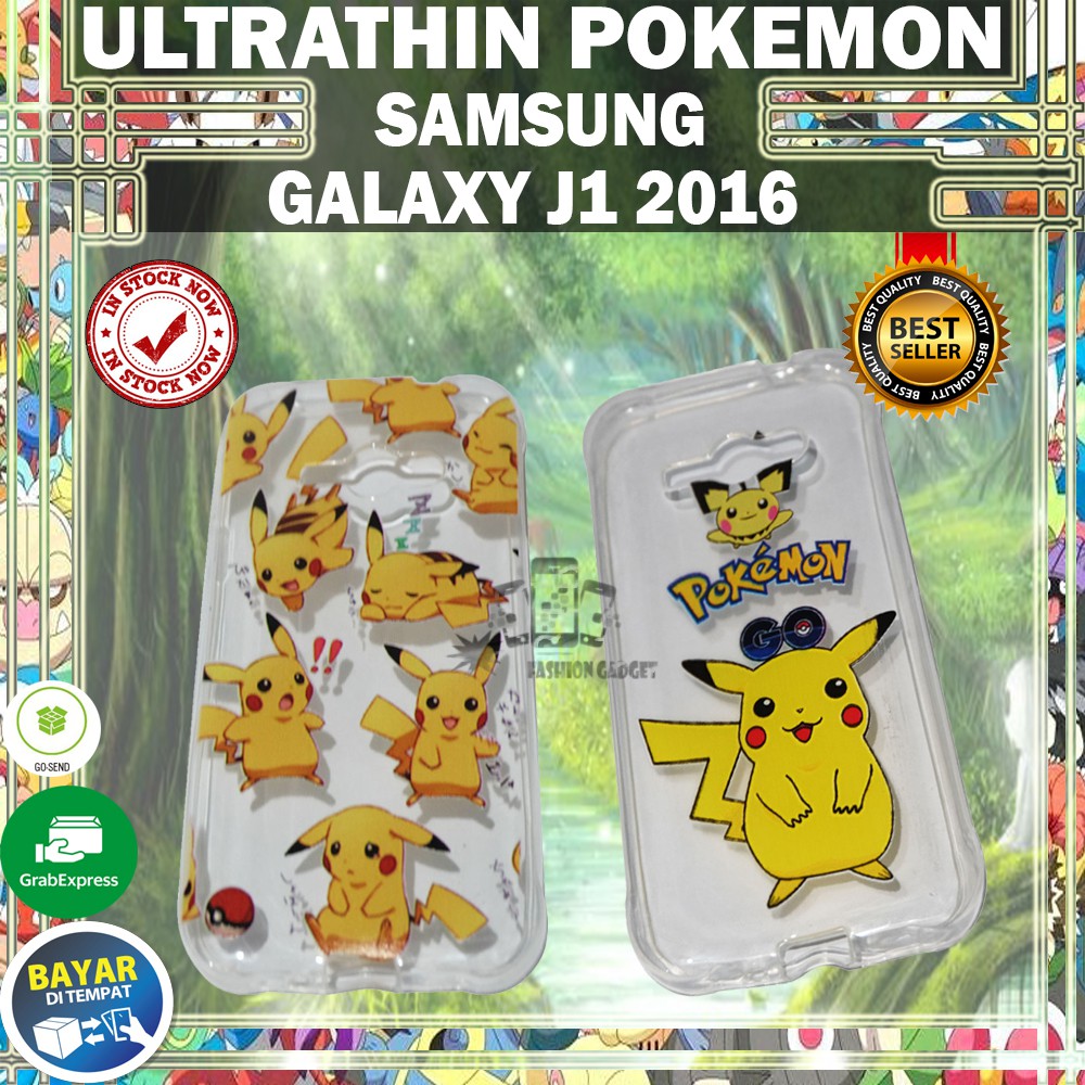 (Warna Acak) Silikon Samsung Galaxy J1 Ace / Ultrathin Samsung Galaxy J1 Ace / Case Pokemon