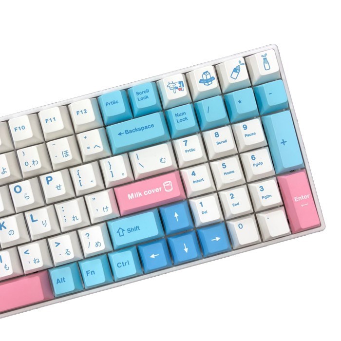 KEYCAPS MILK COVER CHERRY PROFILE JAPAN ROOT MECHANICAL KEYBOARD