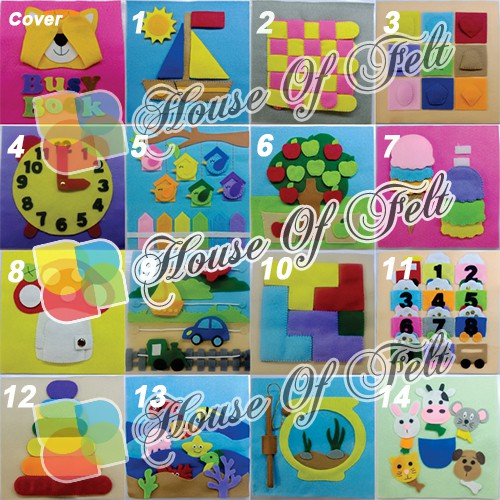 Busy Book Flanel / Mainan Edukasi