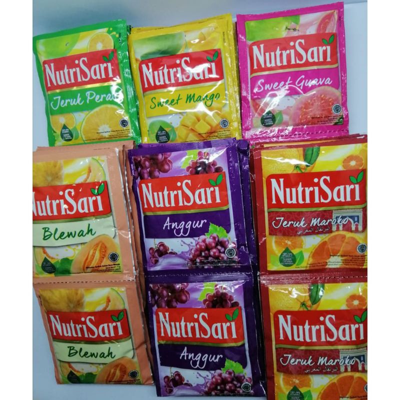 

NUTRISARI 1 RENCENG ISI 10 PCS X 14 GRAM