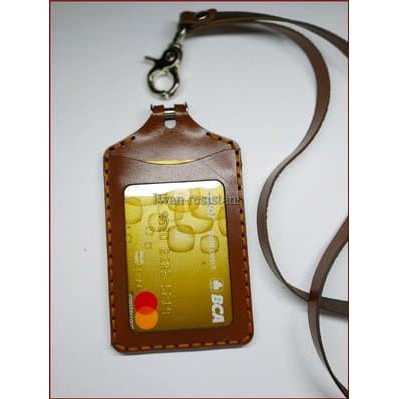 

iD card holder kulit asli,name tag kulit asli ,