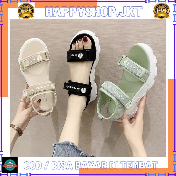 HS / Wedges Sandal Wanita Import Premium S-08