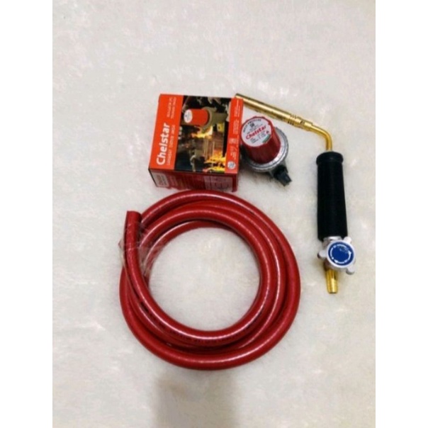 Alat las mini lengkap bahan bakar LPG / gas touch kepala heating import komplit