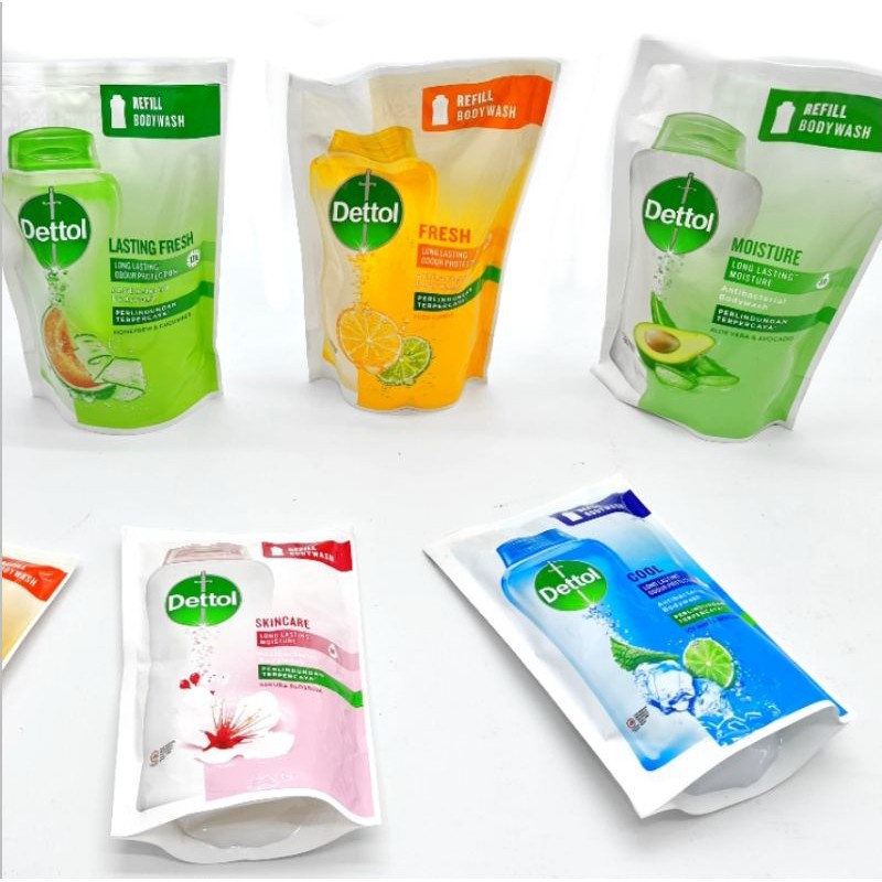 [POUCH] Dettol Body Wash Sabun Mandi Cair Pouch Refill - 250ml