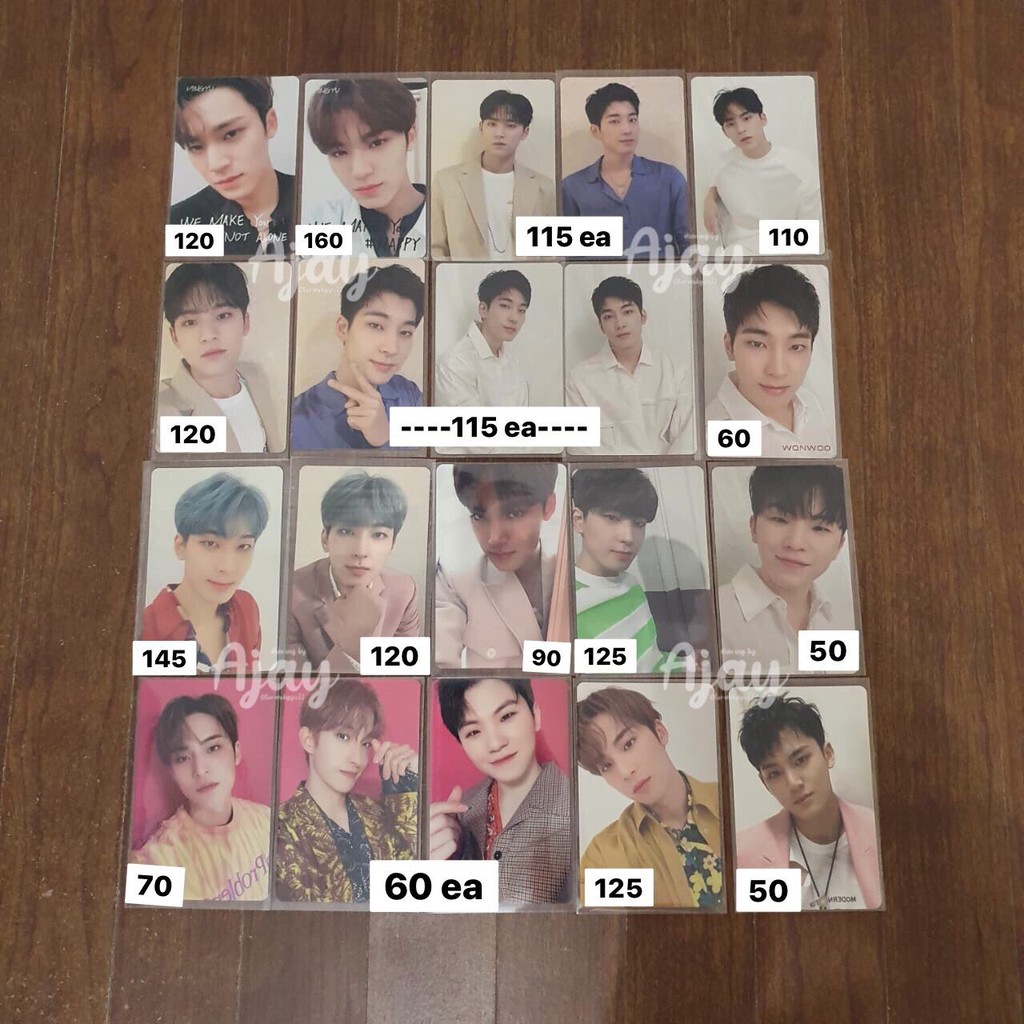 Photocard Japan Album Seventeen Mingyu Wonwoo DK Woozi 24h Happy Ending Fallin Flower flfl Hitori Ja
