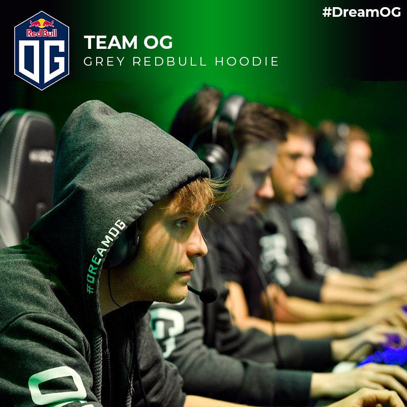 Hoodie Gaming Team OG Redbull Gray