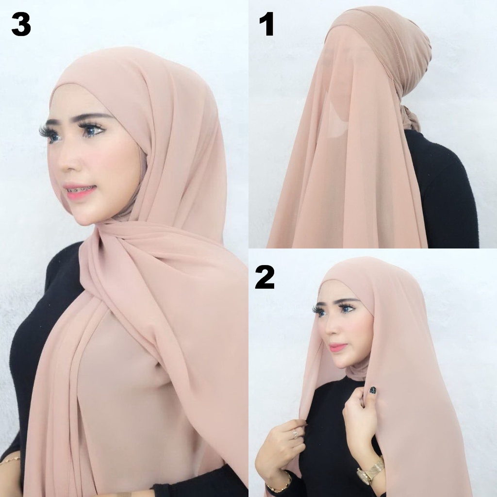 Pashmina Inner 2in1 Ceruty Babydoll