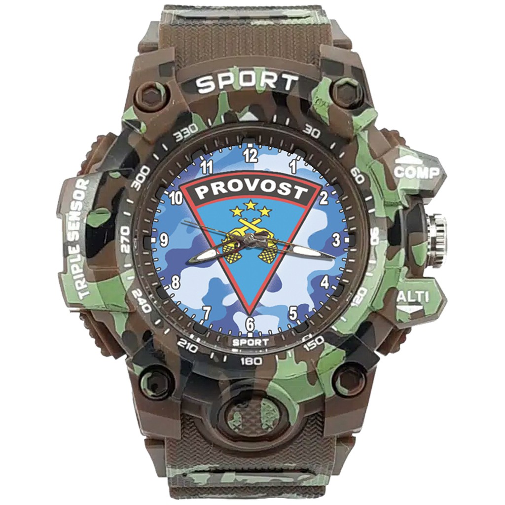 {Istimewa} Jam Tangan LOGO PROVOS 6 Coklat Army Water Resistant