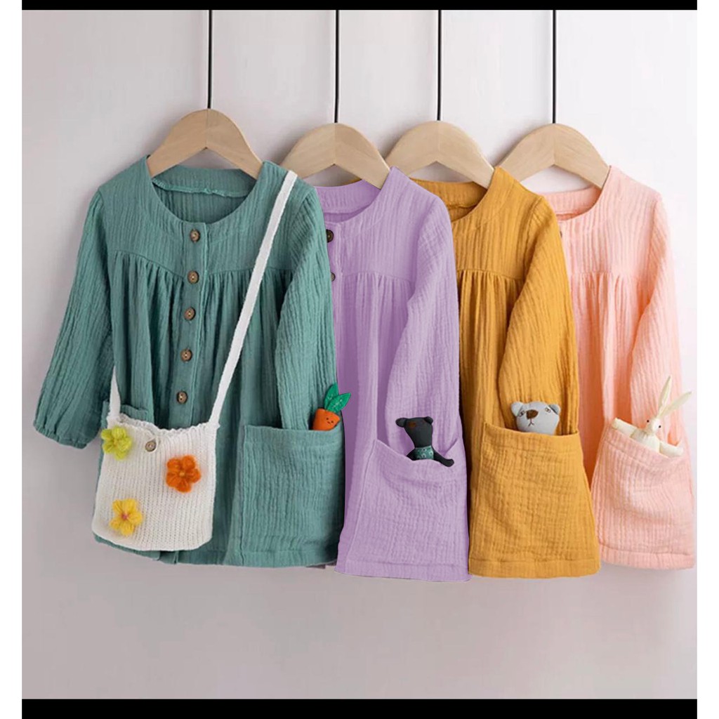 KALILA - MAYESHA Dress Baju Anak Perempuan / Bahan Katun