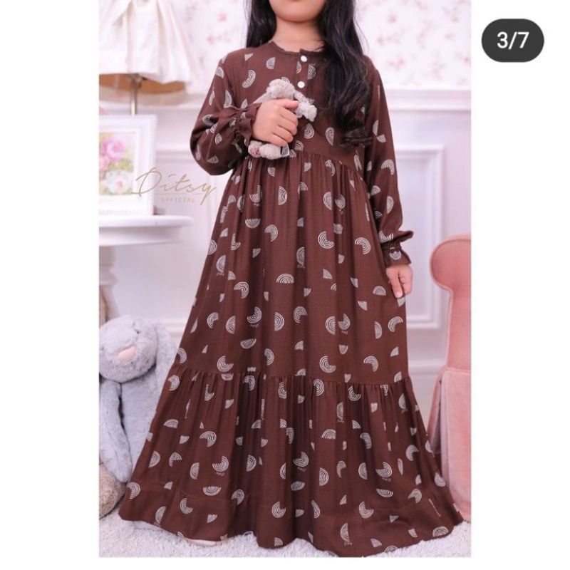 Little Ditsy nightgown verdant choco size 7