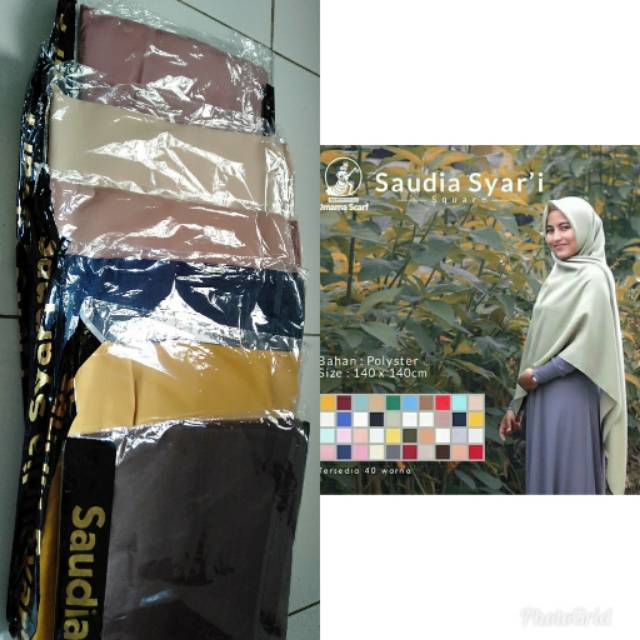 Hijab segi empat syari