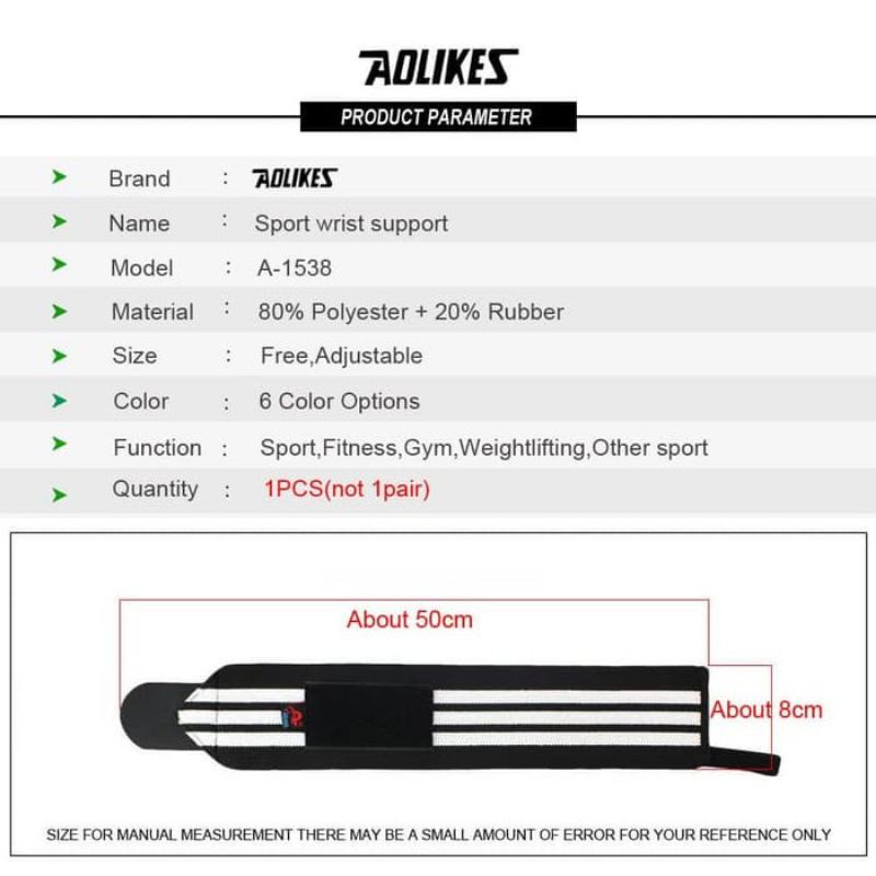 Handwrap Wrist Deker Pergelangan Tangan