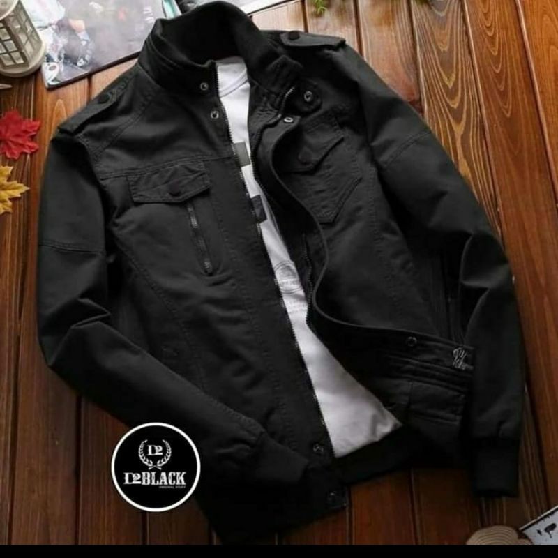 jaket pria harington kanvas original