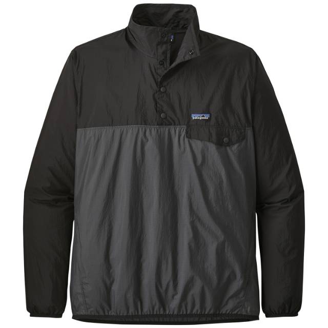Jaket Windbreaker Patagonia Houdini Snap-T Pullover Running Trail Lari Ultralight
