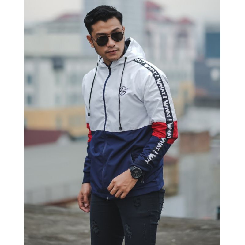 KMO JAKET PARASUT OUTDOOR PRIA KEREN / JAKET RUNNING