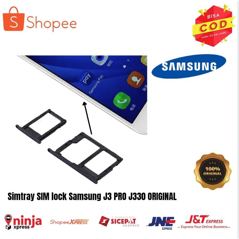 Sim Tray Samsung J3 Pro Slot Card SimSlot SimLock SimCard SimTray J330
