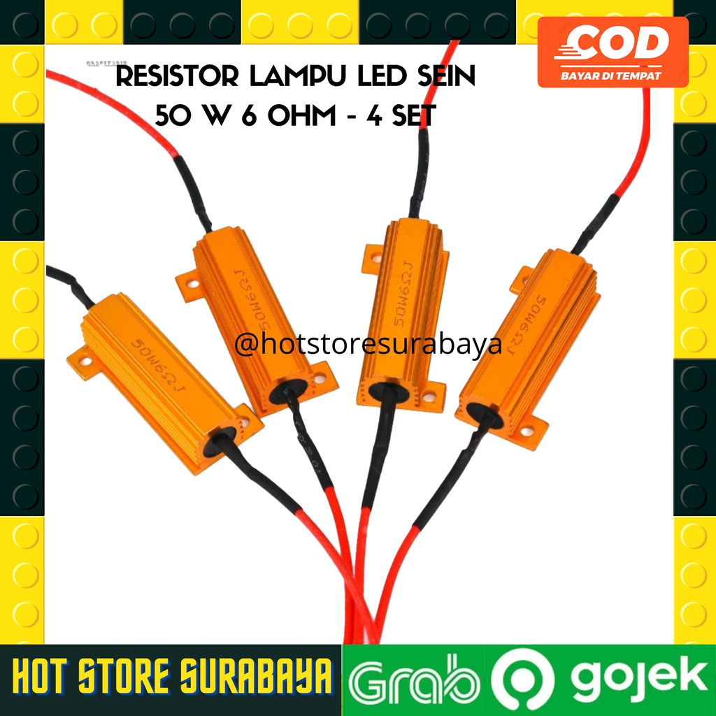 Resistor Load Sen Mobil Anti Kedip Cepat 50W 6RJ