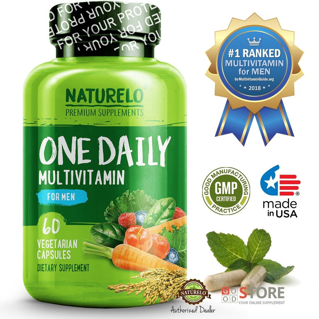 Naturelo Ranked No 1 Best Multivitamin One Daily Multivitamin For Men 60 Capsules Shopee Indonesia