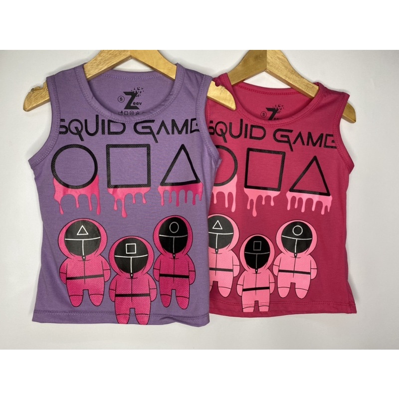 Singlet anak perempuan-singlet Squid game