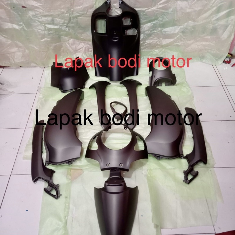 cover fullset full bodi body scopy scoopy new led 2021 k2f stylish coklat doff brown matte ori