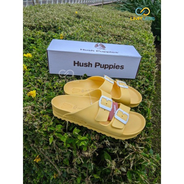 HushPuppiess Sandal Wanita 2 Strap Stylist Sandal Cewek Kekinian Sandal Selop Perempuan Korean Style