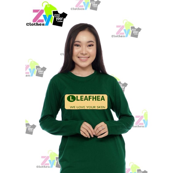 kaos leafhea panjang & pendek