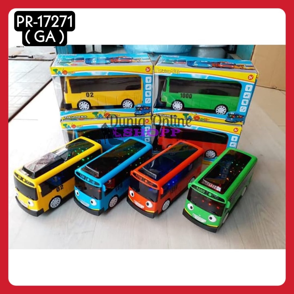 MAINAN ANAK LAKI LAKI MOBILAN BIS TAYO BATERAI PR17271 / BUS TAYO LAMPU