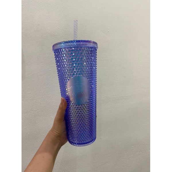 STARBUCKS TUMBLER STUDDED TRANSLUCENT BLUE / AURORA ADA SKU