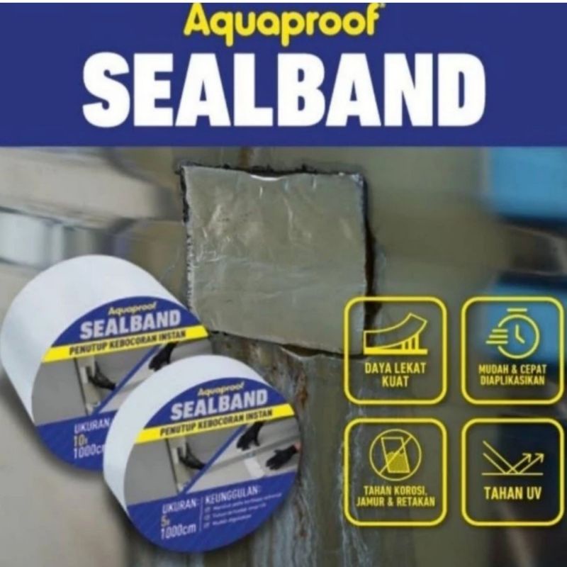 Aquaproof sealband 5cm x 10 meter,tambal talang sealband aquaproof 5cm x10 meter