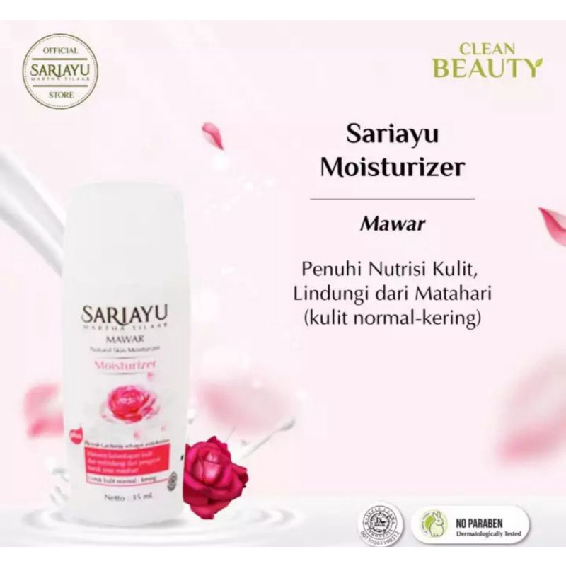 SARIAYU MOISTURIZER Mawar Sari ayu natural skin moisturizer Pelembab wajah Relaxing Aromatic