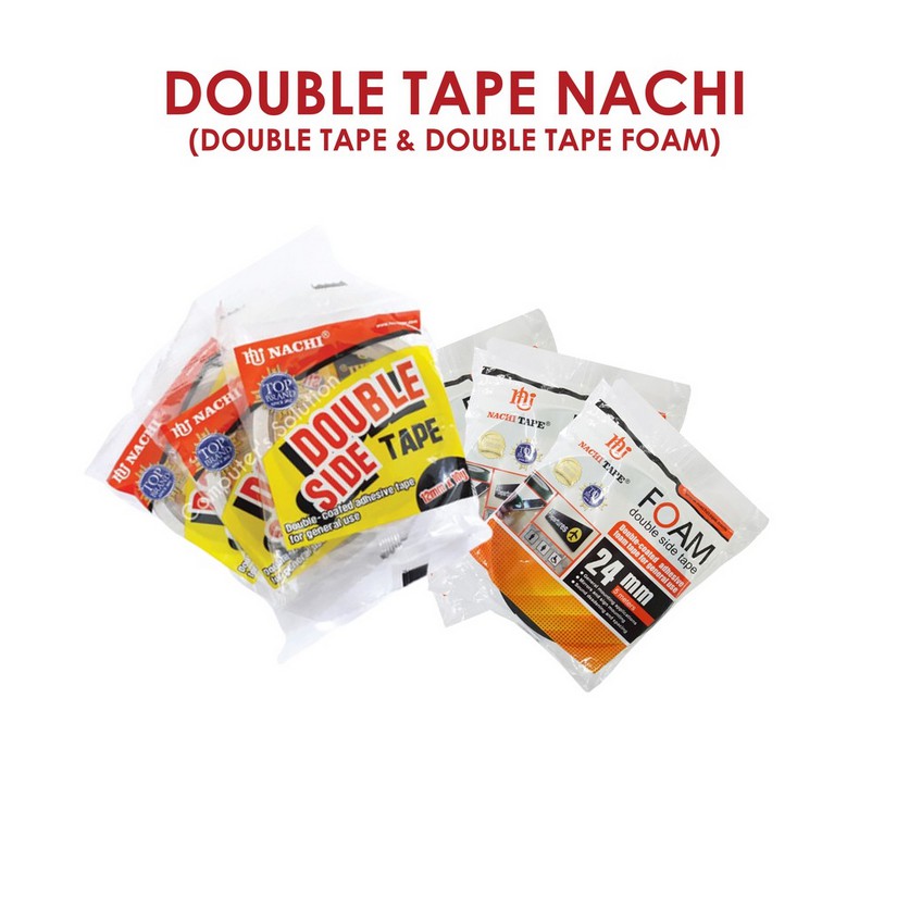 

PEREKAT POSTER DOUBLE TAPE NACHI (DOUBLE SIDE TAPE/DOUBLE SIDE TAPE FOAM)