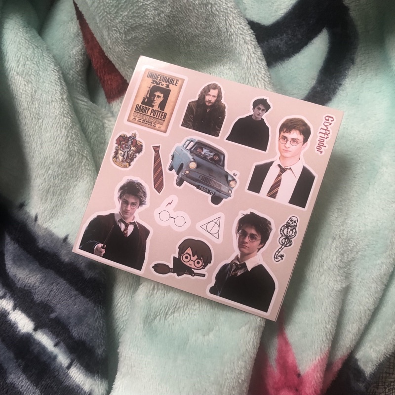 unofficial h4rry potter/hermione granger/draco malfoy/ron weasley sticker