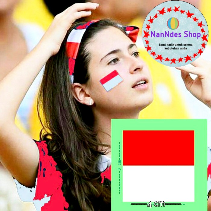

Stiker Pipi Merah Putih Bendera Indonesia-Suporter Bola Indonesia