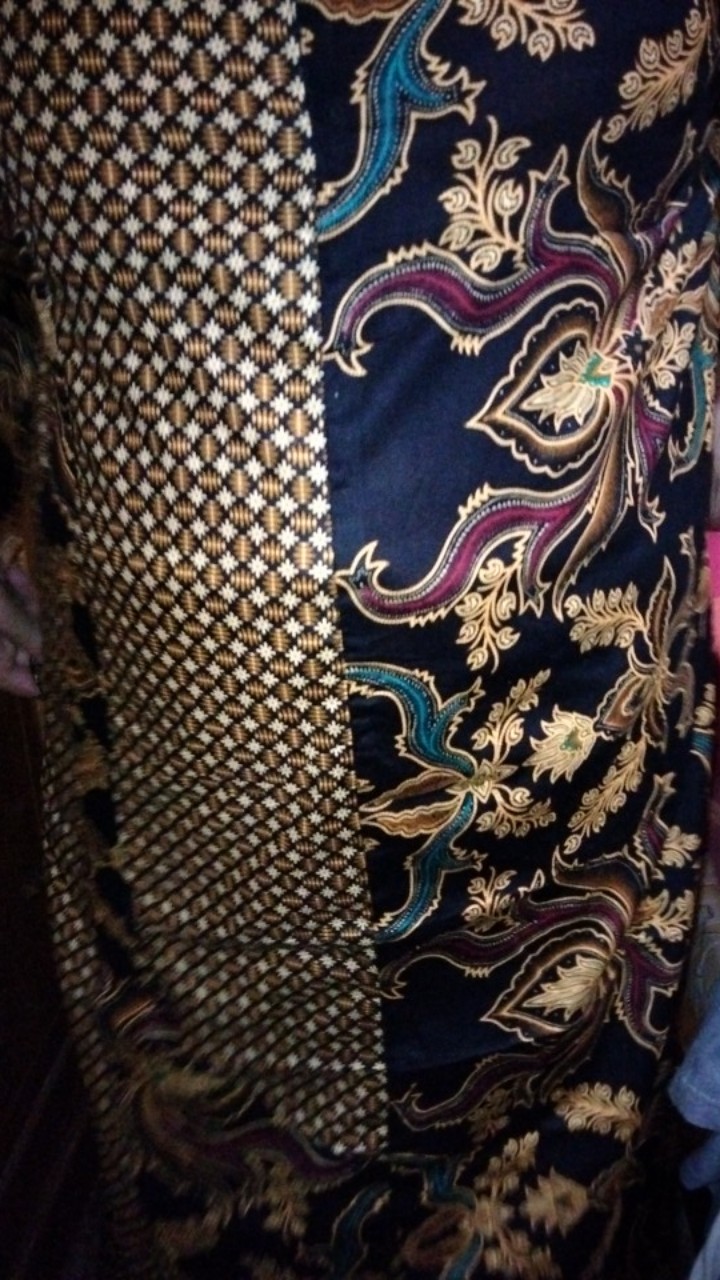 Gamis Batik Modern Murah Katun Halus Kombinasi Truntum, Ori Gamis Batik Pekalongan Big Size Jumbo