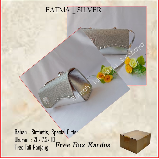 Tas Cantik,Tas Elegant,Tas Lucu,FATMA _ SILVER