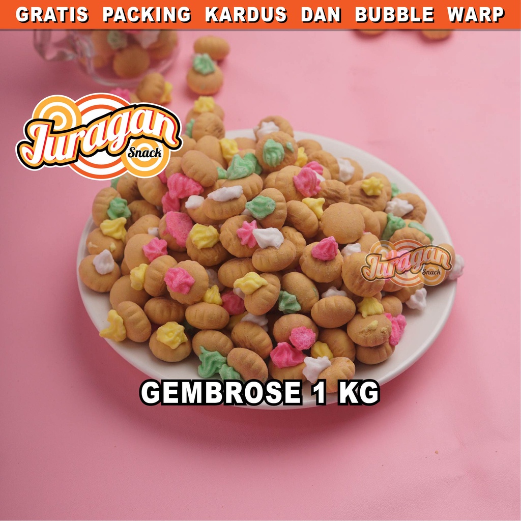 BISKUIT GEMBROS GEMBROSE 1 KG snack kiloan makanan ringan jajanan cemilan camilan manis murah