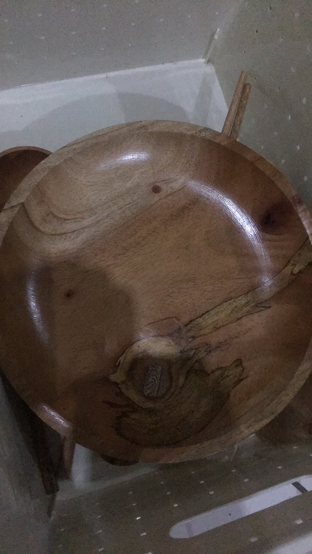 Piring Liuk Paket Kayu Mahoni ( Piring 20cm, Coaster Hexagon, Sendok Mahoni, Sumpit Mahoni)
