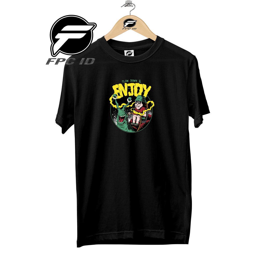 Kaos Distro Enjoy 011 Cotton Combed 30s Baju Atasan Pria T Shirt Wanita Jumbo Pilihan Favorit Fpc Id