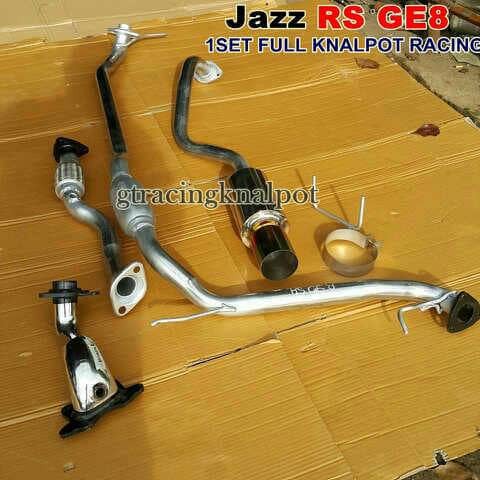 Knalpot mobil jazz RS GE8 Full set racing