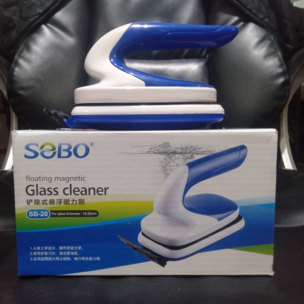 SB20 SOBO FLOATING MAGNETIC GLASS CLEANER SB 20 PEMBERSIH KACA AQUARIUM