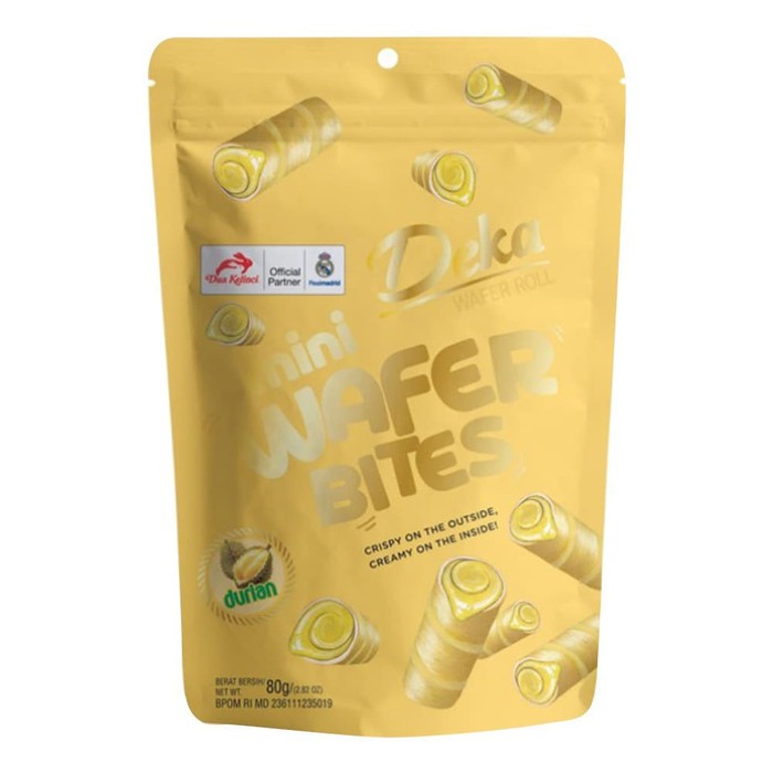 

Deka Mini Wafer Bites Durian 80gr - Wafer Roll