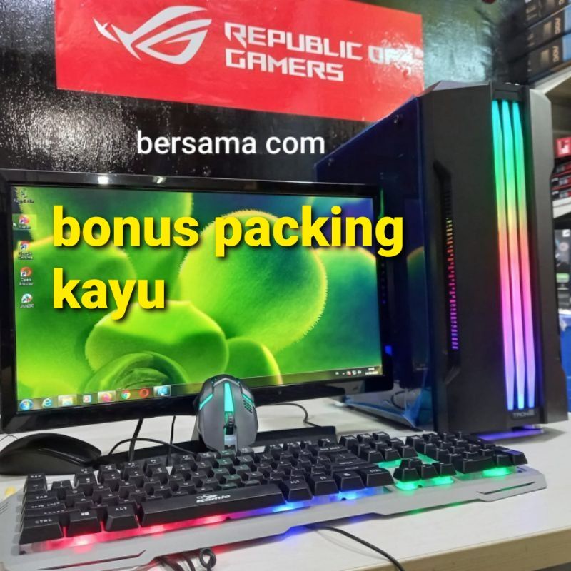 Satu Paket PC gaming Core i7  |Ram 16gb | Ssd 120 gb | Hardisk 1Tera| Monitor 22in |Siap pakai