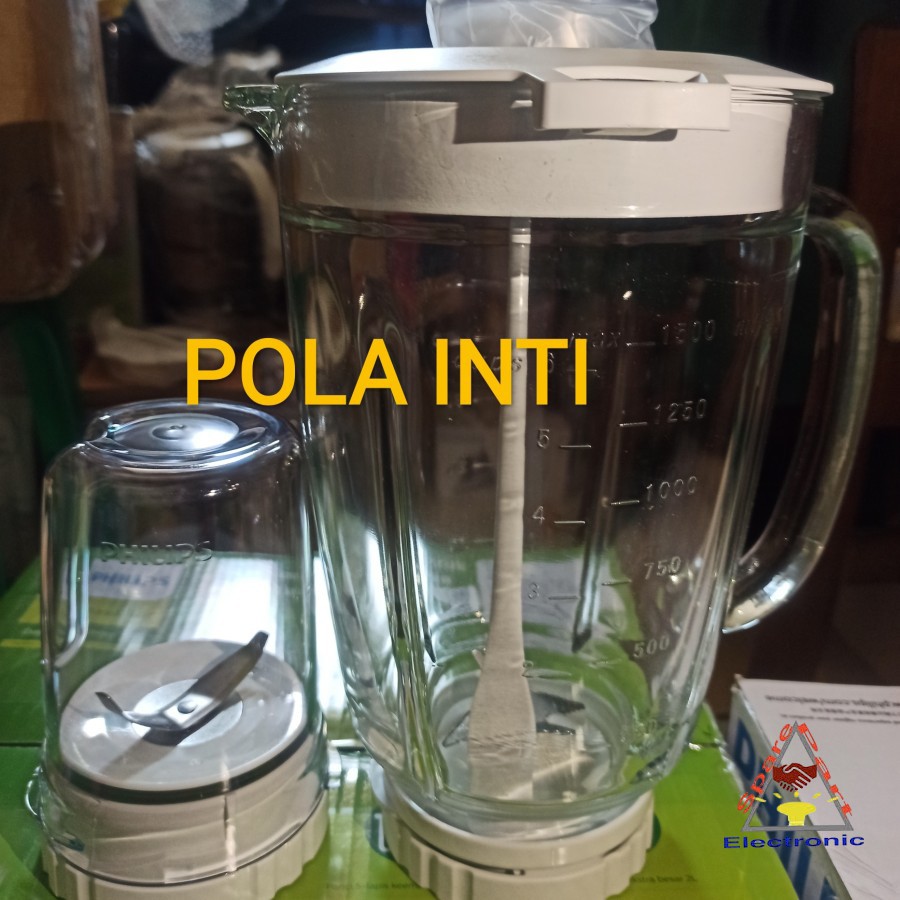 Set Jar Philips Kaca HR 2116 + Set Dry Mill Philips Paket Original