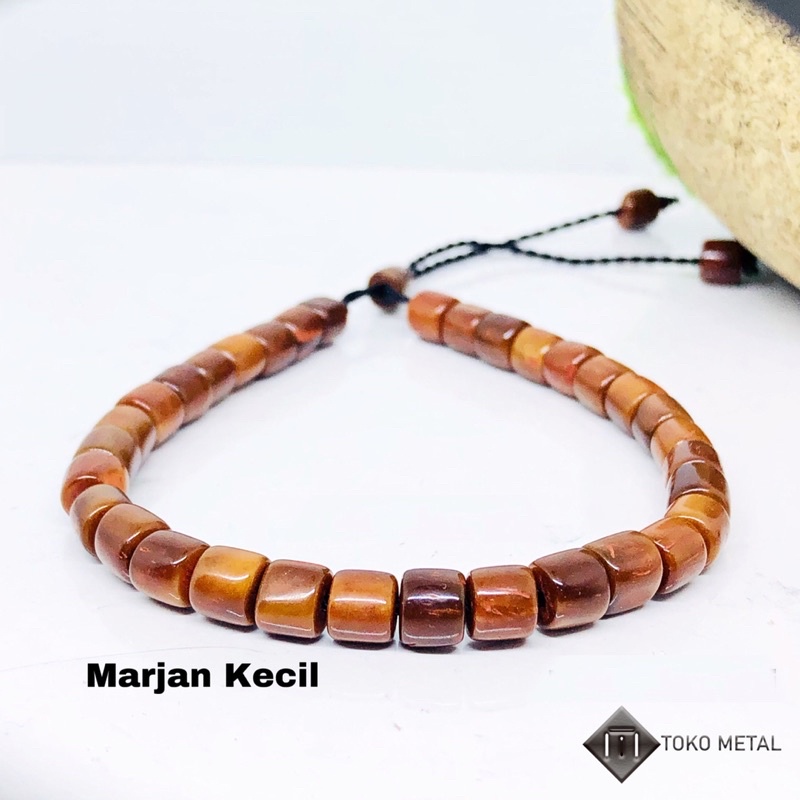 Gelang Tangan Kayu Kaokah Asli Warna Coklat Original Wanita/Pria [ Toko Metal ]