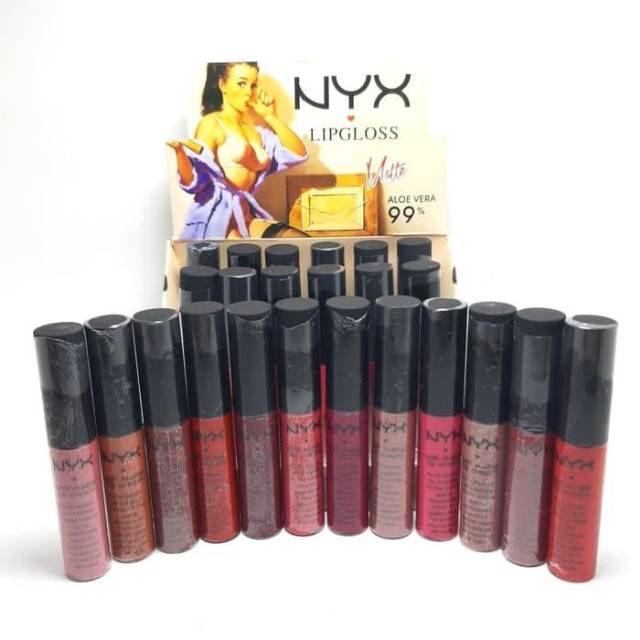 LIP GLOSS NYX MATTE ALOE VERA LUSINAN