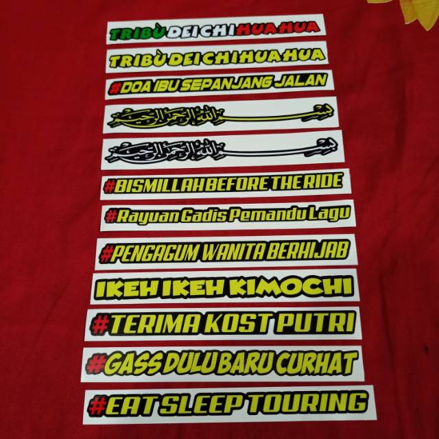 Sticker helm sticker visor racing herex mothai harga per pcs