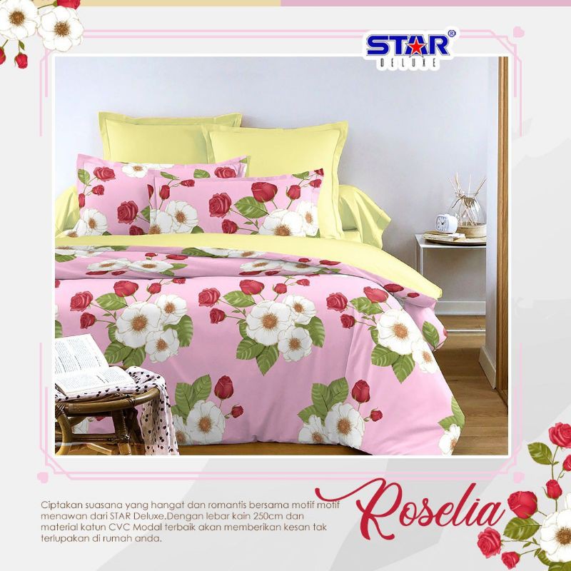 bed Cover motif bunga
