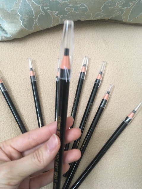 Pensil Tarik Gambar Sebelum Sulam Alis Hitam dan Coklat